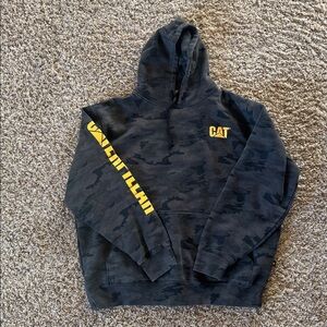 Caterpillar CAT Camo Hoodie Sweatshirt‎ Size XLT
